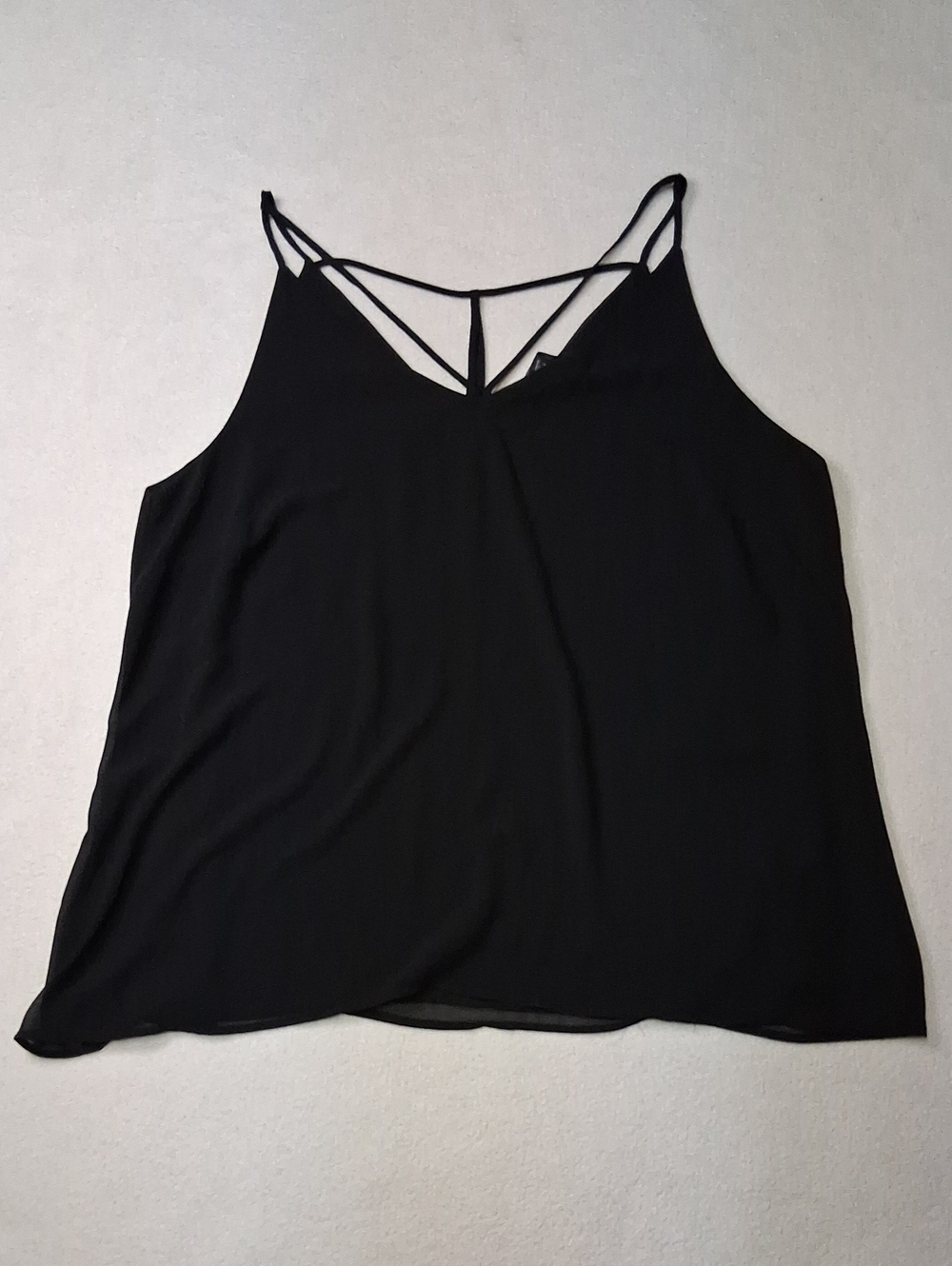 Michel Studio Black Strappy V-Neck Camisole